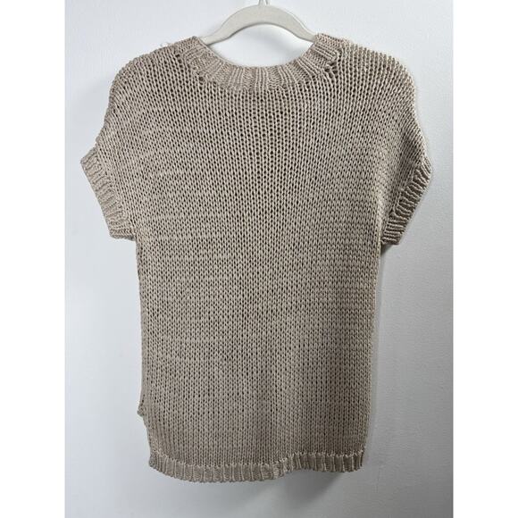 Philosophy Beige Sweater Coastal Quiet Luxury Old Money Rich Minimalist Preppy M - Picture 6 of 7